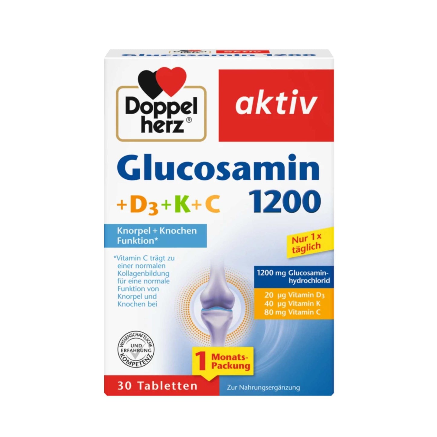 德國Doppelherz保健葡萄糖氨1200關節片