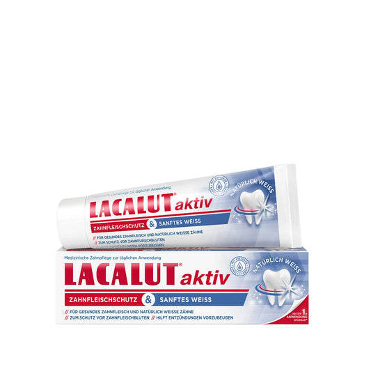 Lacalut aktiv牙齦保護及溫和美白牙膏