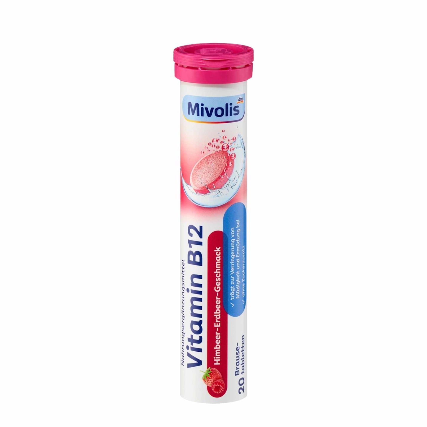 德國Mivolis Vitamin B12維他命水溶片﹙莓果味﹚(20粒裝)